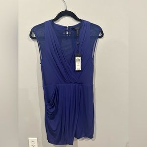 BCBG DRESS VIBRANT DARK BLUE SIZE M